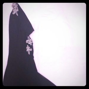 Nicole Bakti gown floor length. Classic style.